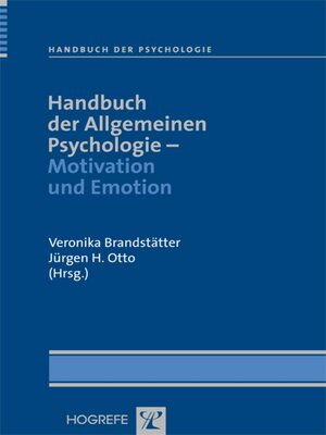 cover image of Handbuch der Allgemeinen Psychologie – Motivation und Emotion